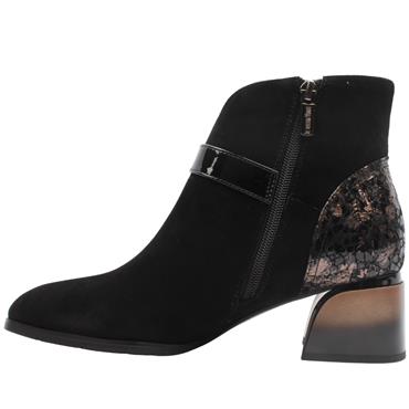 LORETTA VITALE C3849 BOOT - BLACK SUEDE