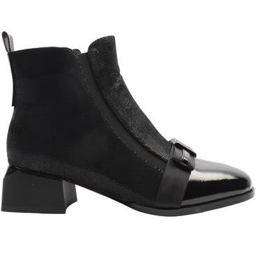 LORETTA VITALE C96103 BOOT - BLACK SUEDE