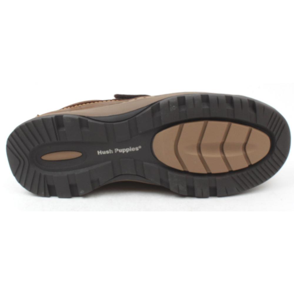 HUSH PUPPIES CASPER VELCRO SHOE BROWN Cordners Shoes