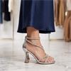 UNA HEALY CENTREFOLD SANDAL - SILVER