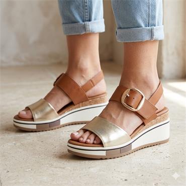 REDZ CF024SVE03 SANDAL - GOLD