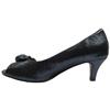 COCO1021 PEEP TOE SHOE - NAVY METALLIC