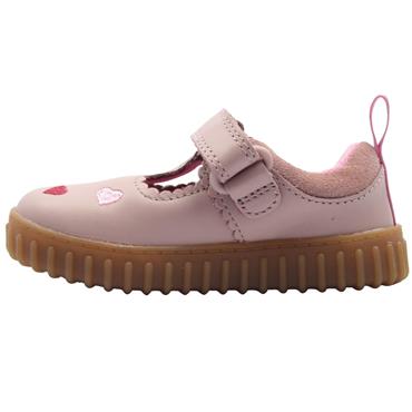 CLARKS COVE HEART T SHOE - DUSKYPINK G