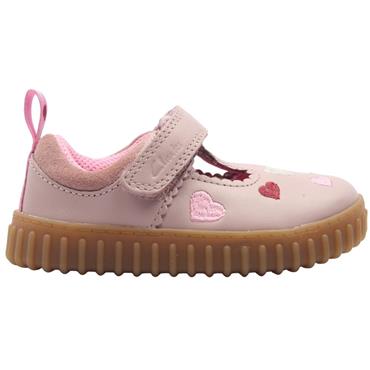 CLARKS COVE HEART T SHOE - DUSKYPINK G