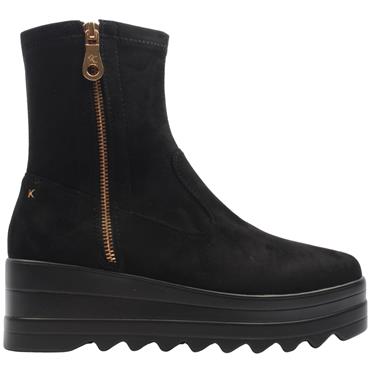 KATE APPLEBY CROSTON WEDGE BOOT - BLACK SUEDE