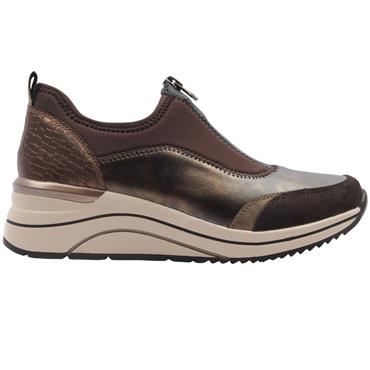 REMONTE D0T08 WEDGE SHOE - BROWN
