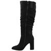 REDZ D5491 KNEE HIGH BOOT - BLACK SUEDE