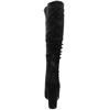 REDZ D5491 KNEE HIGH BOOT - BLACK SUEDE