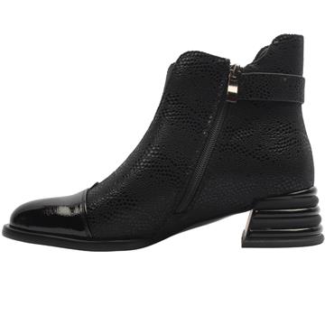 REDZ D6456 BOOT - BLACK PATENT