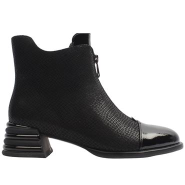 REDZ D6468 BOOT - BLACK PATENT