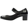 FLUCHOS D8637 STRAP SHOE - BLACK PATENT