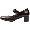 FLUCHOS D8637 STRAP SHOE - BURGUNDY