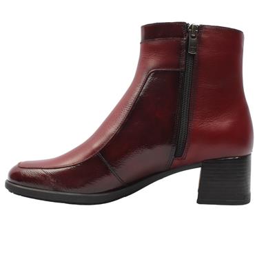FLUCHOS D9199 ANKLE BOOT - BURGUNDY
