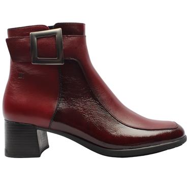 FLUCHOS D9199 ANKLE BOOT - BURGUNDY