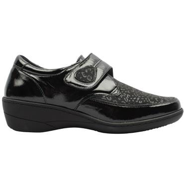 SOFTMODE ELMA VELCRO SHOE - BLACK MULTI