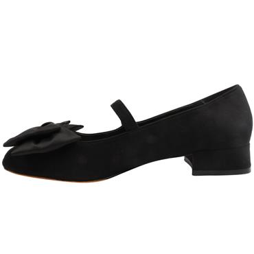 UNA HEALY ELVURA BOW SHOE - Black