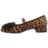 UNA HEALY ELVURA BOW SHOE - LEOPARD