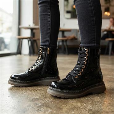HEAVENLY FEET EVA BOOT - BLACK PATENT