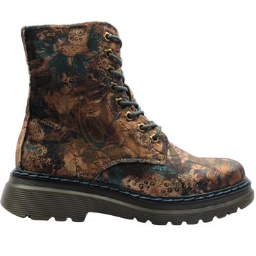 HEAVENLY FEET EVA JUNGLE VELOUR BOOT - BROWN MULTI