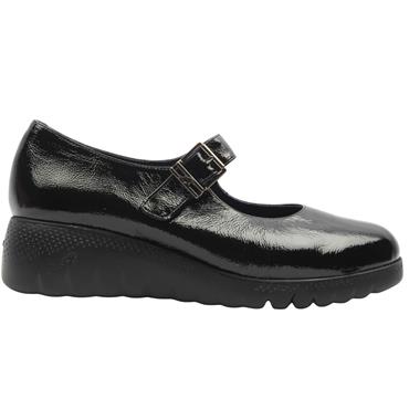 FLUCHOS F2247 STRAP SHOE - BLACK PATENT