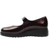 FLUCHOS F2247 STRAP SHOE - BURGUNDY PATENT