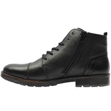 RIEKER F4512 LACED BOOT - Black