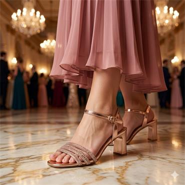 UNA HEALY FANTASY SANDAL - ROSE