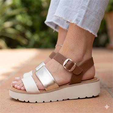 HEAVENLY FEET FLEUR SANDAL - TANMULTI