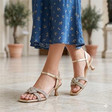 SORENTO SANDAL FRENCH POINT - GOLD