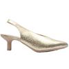 WONDERS G7133 SLING BACK HEELED SHOE - GOLD