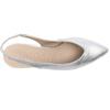 WONDERS G7133 SLING BACK HEELED SHOE - SILVER