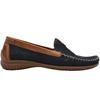GABOR GAB090 LOAFER SHOE - NAVY/TAN