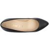 GABOR GAB450 COURT SHOE - BLACK LEATHER
