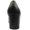 GABOR GAB450 COURT SHOE - BLACK LEATHER