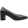 GABOR GAB450 COURT SHOE - BLACK LEATHER
