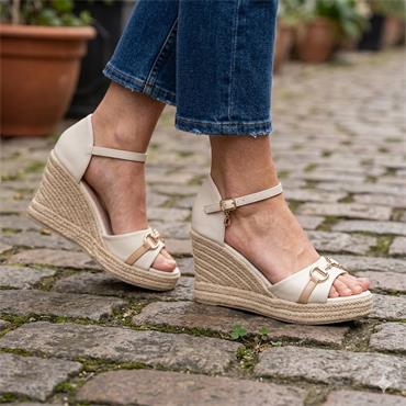 UNA HEALY GHOSTBUSTER SANDAL - CREAM