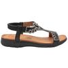 HEAVENLY FEET GLAMOUR SANDAL - Black