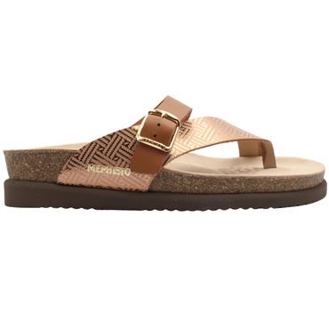 MEPHISTO HELEN TOE POST MULE - CAMEL