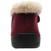 COZY TOES HOLLY VELCRO SLIPPER - BURGUNDY