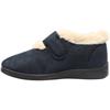 COZY TOES HOLLY VELCRO SLIPPER - NAVY