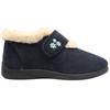COZY TOES HOLLY VELCRO SLIPPER - NAVY