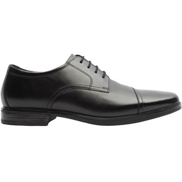 CLARKS HOWARD CAP SHOE - BLACK H