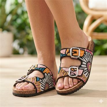 OMG HUWAYLAT MULE - BLACK MULTI