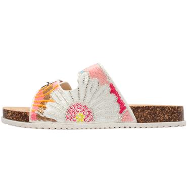 OMG HUWAYLAT MULE - WHITE MULTI