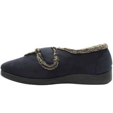 COZY TOES IVY SLIPPER - NAVY