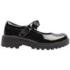 GEOX J1620E STRAP SHOE - BLACK PATENT