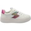GEOX J45DVA TRAINER - WHITE MULTI