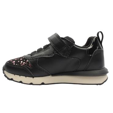 GEOX J46GZB TRAINER - BLACK/PURPLE