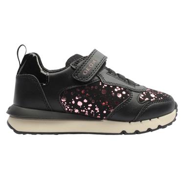 GEOX J46GZB TRAINER - BLACK/PURPLE