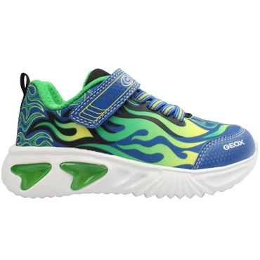 GEOX J56DZB TRAINER - BLUE GREEN